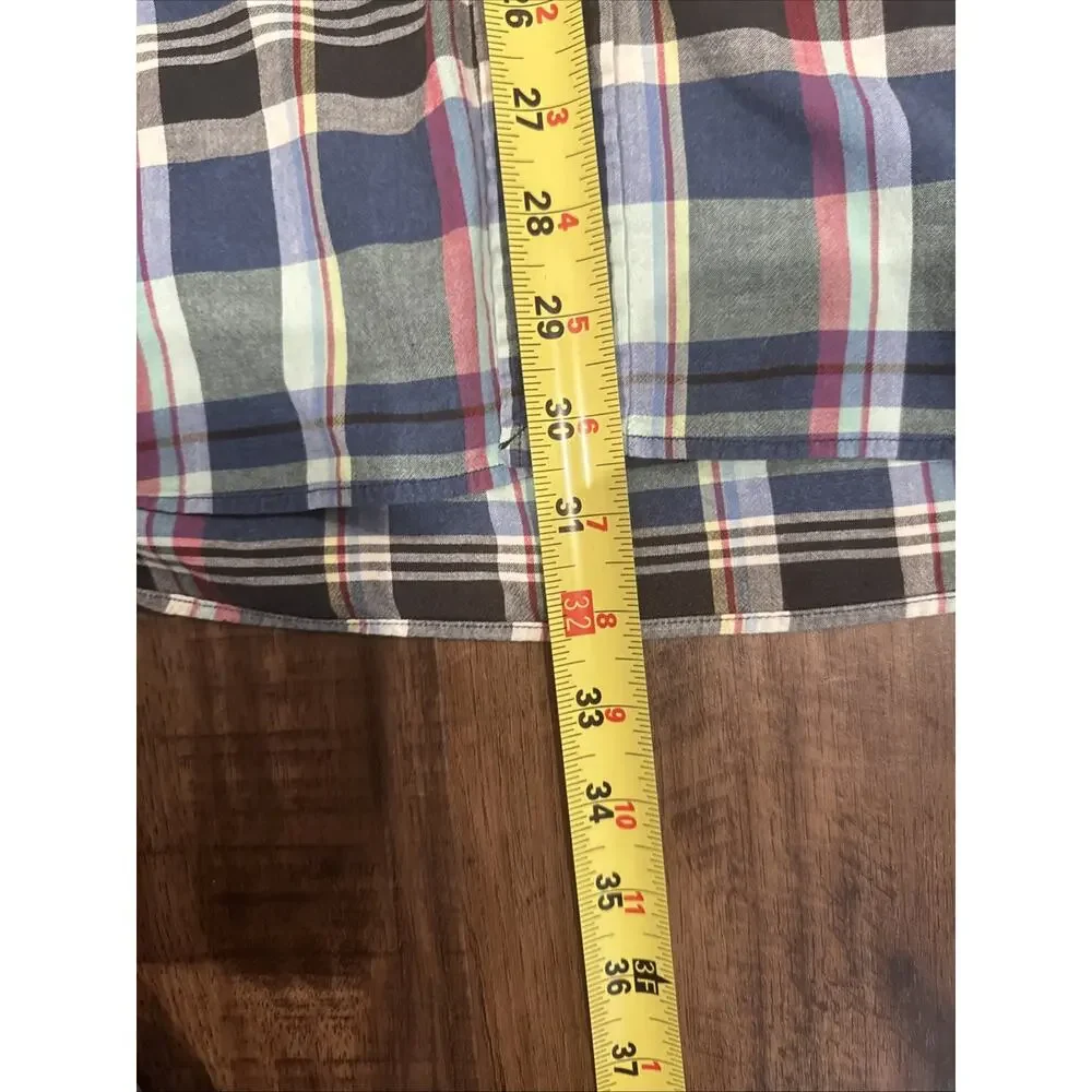 Polo Ralph Lauren Blake Shirt Mens XL Plaid Short Sleeve Button Down 90s Y2K